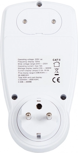 Varno delovanje do 16 A / 3680 W