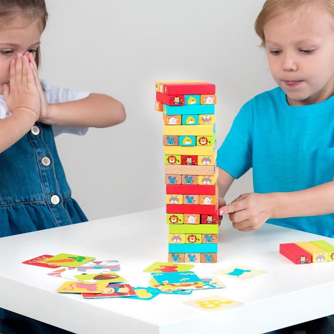 Lucy & Leo „Ugani, kdo“ - otroška lesena igra Jenga