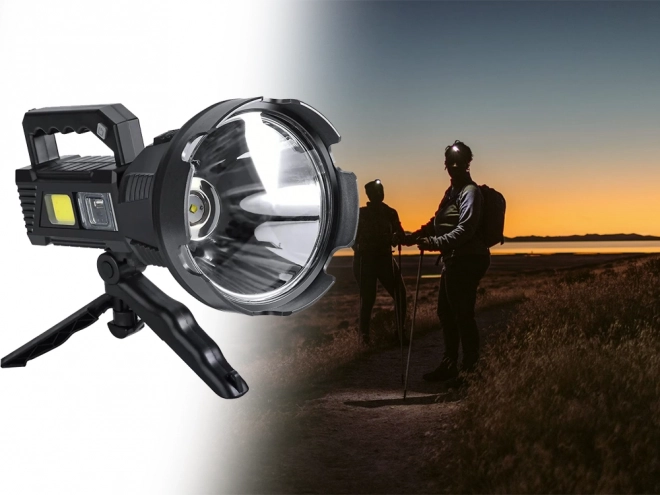 Reflektor s stojalom Cree LED XHP50 COB za pohodništvo