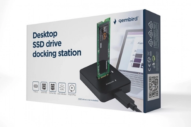 Namizno priklopno stojalo za diske M.2 SATA in NVME USB‑C