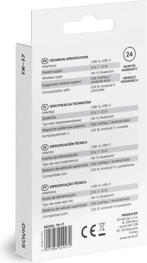 Brezžični CarPlay in Android Auto