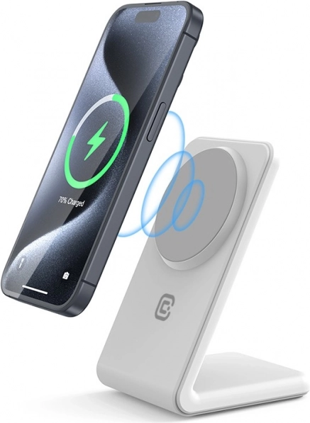 Magnetno stojalo z brezžičnim polnjenjem 2v1 z MagSafe za iPhone in AirPods – Bílá