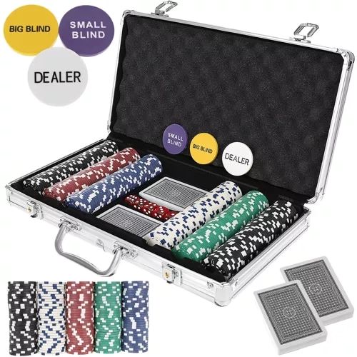 Poker - komplet 300 žetonov v HQ kovčku