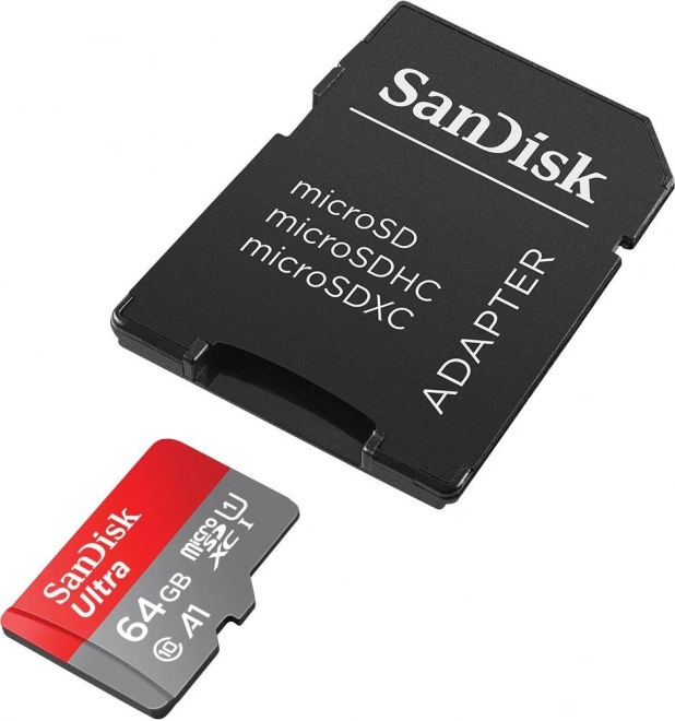 Karta SanDisk Ultra microSDXC 64GB A1 s adapterjem