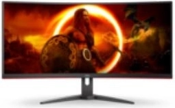 Ukrivljen 34″ igralni monitor VA, 144 Hz, HDMI, DisplayPort