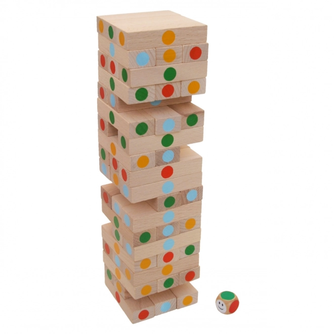 Stolp Jenga naravno s pikami