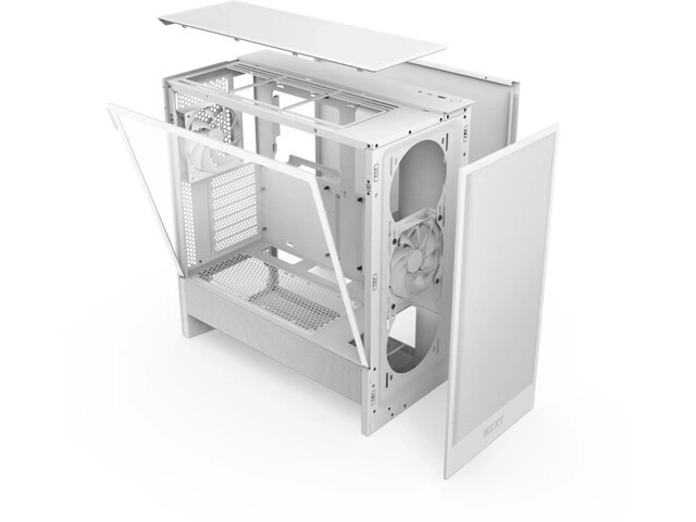 NZXT H5 Flow RGB bela PC ohišje Midi Tower z oknom