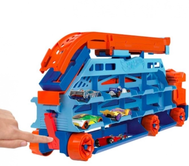 Hot Wheels Vlekač z visokotirno stezo HDY92