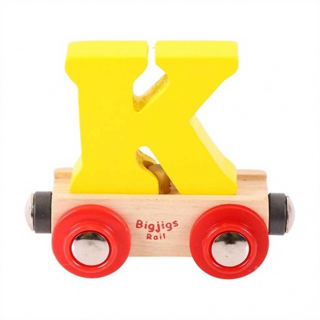 Vagonček Bigjigs Rail črka K