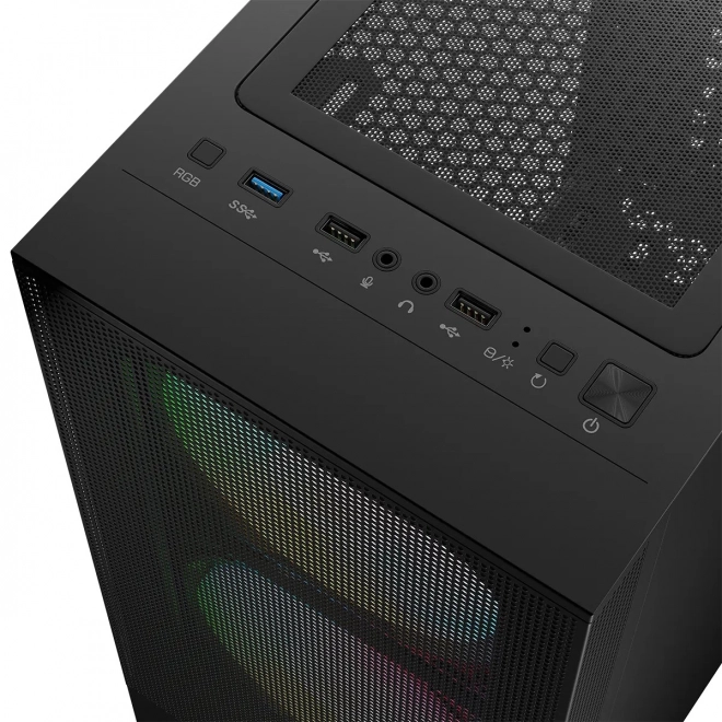 Ohišje Arya ARGB USB 3.0 Midi Tower črna