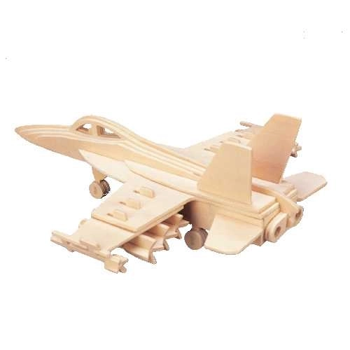 Woodcraft Lesena 3D sestavljanka lovsko letalo