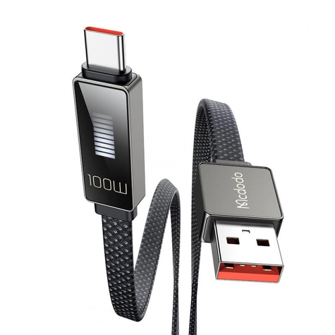 Kabel Mcdodo CA-4980 USB na USB-C z zaslonom 1,2 m (črna)