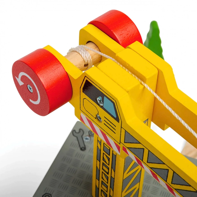 Bigjigs Rail Veliki žerjav Rumeni