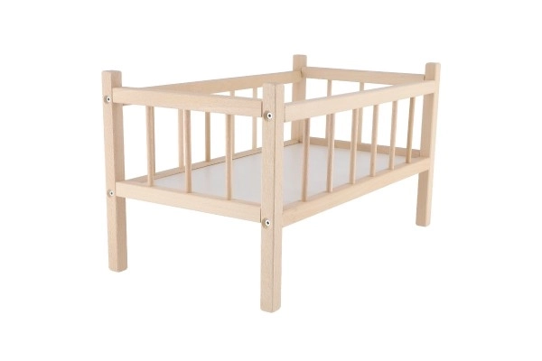 Posteljica za punčke les 49x28x28cm v vrečki
