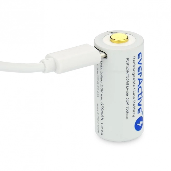 Polnilna baterija EverActive 16340 700 mAh z micro USB
