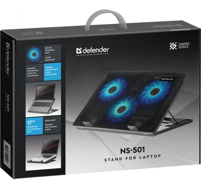 Hlajenje podloga za prenosni računalnik Defender NS-501 15.6"-17"