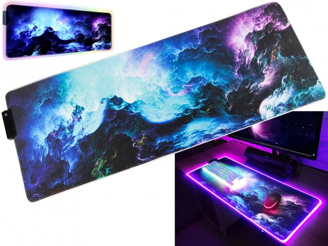 Podloga za miško RGB LED XXL