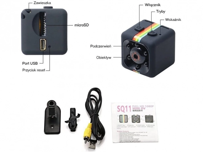 Mini vohunska USB spletna kamera Full HD z IR