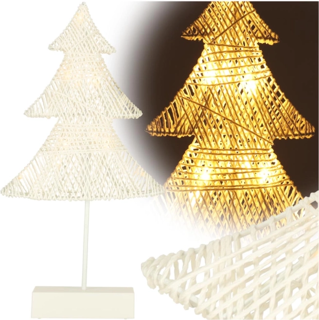Božična svetleča dekoracija Drevesce 10 LED 39 cm toplo bela