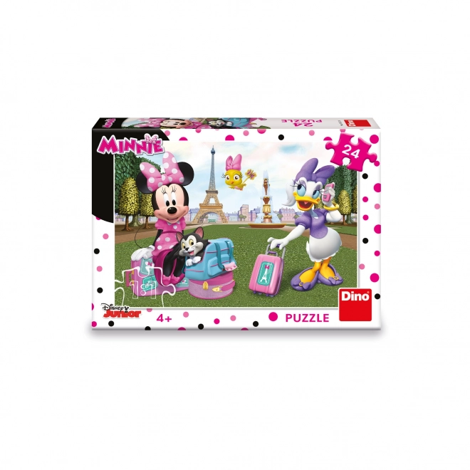 Sestavljanka Minnie in Daisy v Parizu 24 delov
