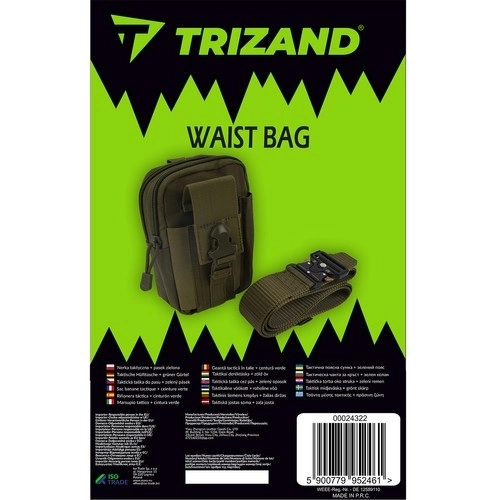 Taktična ledvica + pas zelena Trizand 24322