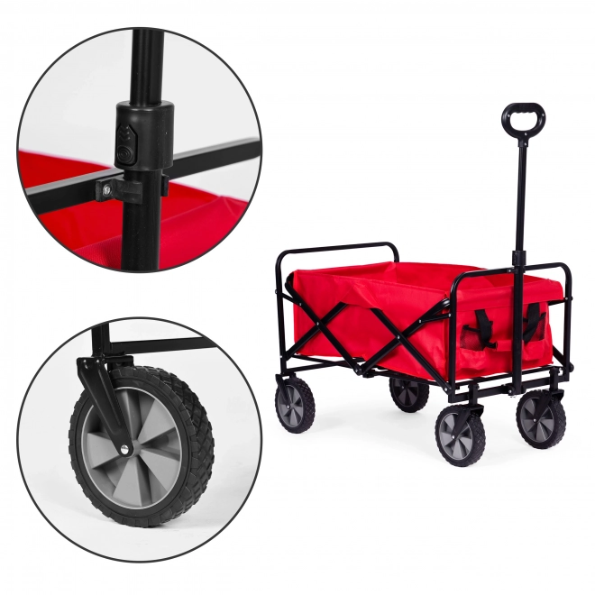 Zložljiva transportna vozička MultiGarden rdeča 47x105 cm