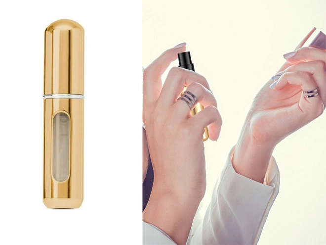 Potovalni razpršilec s pršilnikom za parfum 5ml razdeljevalec parfuma – zlata