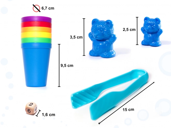 Izobraževalni medvedki Montessori - 116 delov