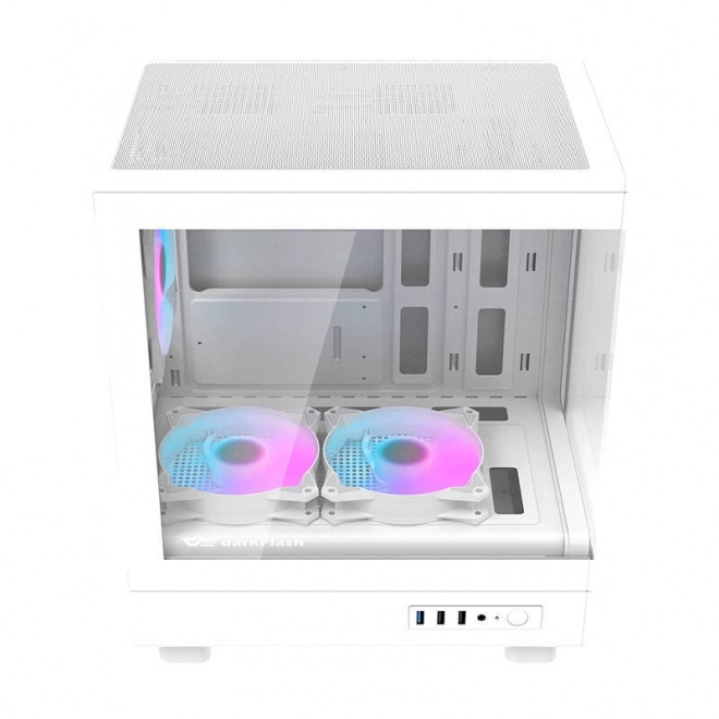 Računalniško ohišje Darkflash z aRGB ventilatorji belo