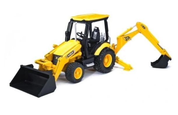 Bruder Traktor JCB MIDI čelni nakladalec z bagrom