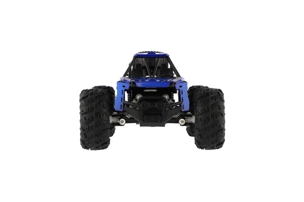 Auto RC buggy terenski modri 22cm plast 2,4GHz na baterije + polnilni paket v škatli 32x16x18cm