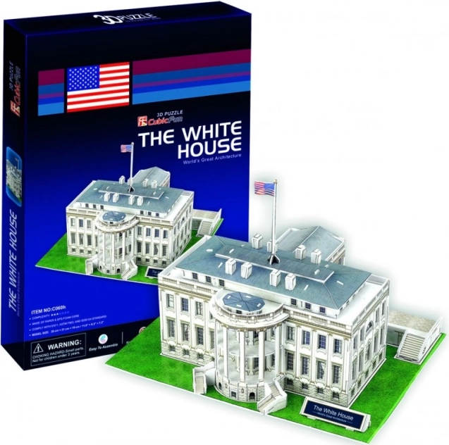 CUBICFUN 3D puzzle Beli dom – 64 kosov
