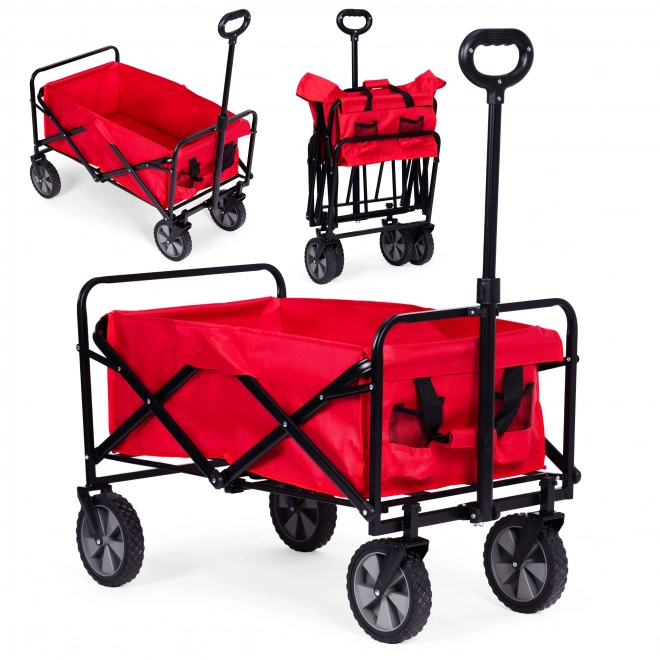 Zložljiva transportna vozička MultiGarden rdeča 47x105 cm