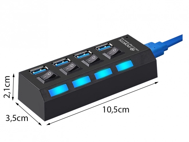 USB razdelilec s 4 vrati USB 3.0