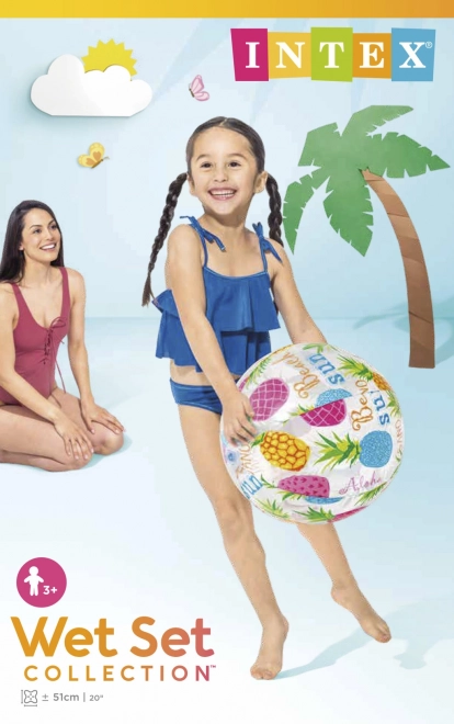 napihljiva plažna žoga 51 cm INTEX – različni motivi
