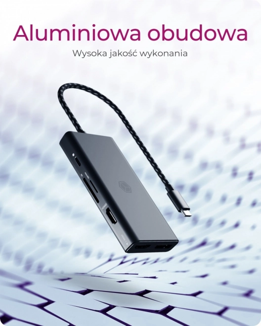 Namizna priklopna postaja 9v1 HDMI, DP, CR, Tip-C