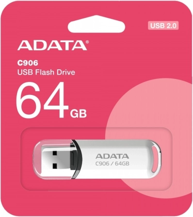 ADATA Pomnilniški ključek C906 64GB USB2.0 bel