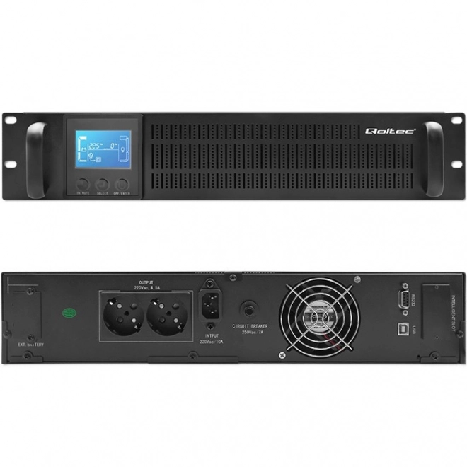 Naprava za neprekinjeno napajanje UPS RACK 1kVA 800W z LCD zaslonom