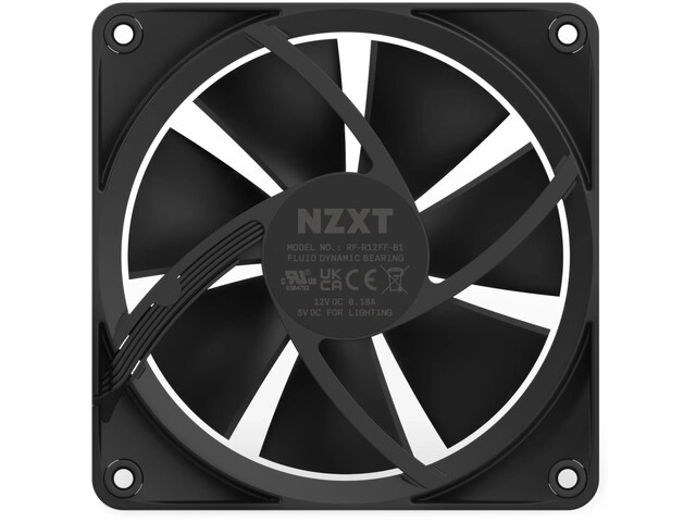 Ventilator NZXT F120 RGB 120mm črn