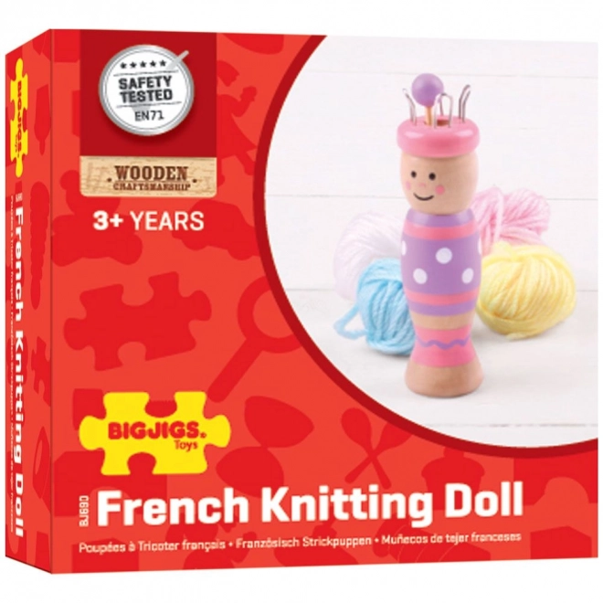 Bigjigs Toys pletilna punčka