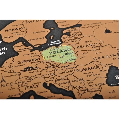 Zemljevid sveta - Praskalna karta z zastavami + dodatki 23442