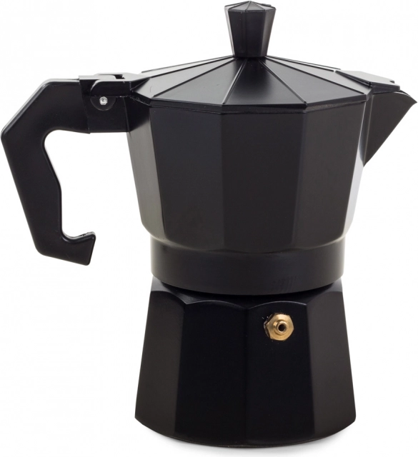 Črn aluminijast moka kavnik 150 ml