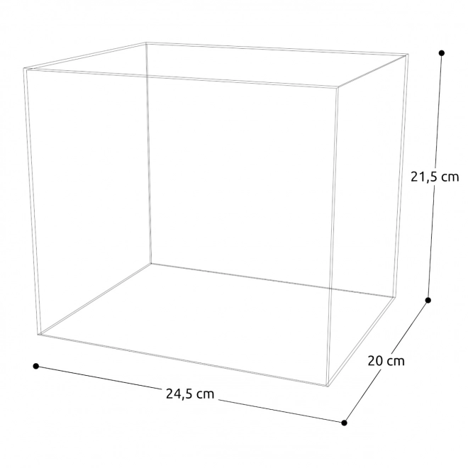 Plexi pokrov za modele miniatur hišic
