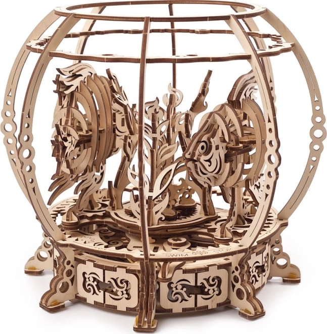 Ugears 3D lesena mehanska sestavljanka Mehanski akvarij