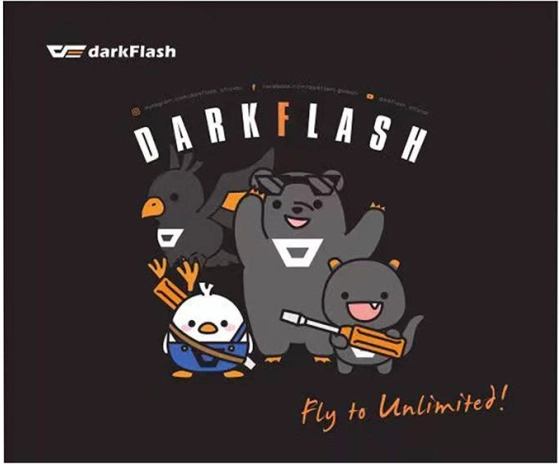 Igralna podloga za miško Darkflash črna 30 × 25 cm
