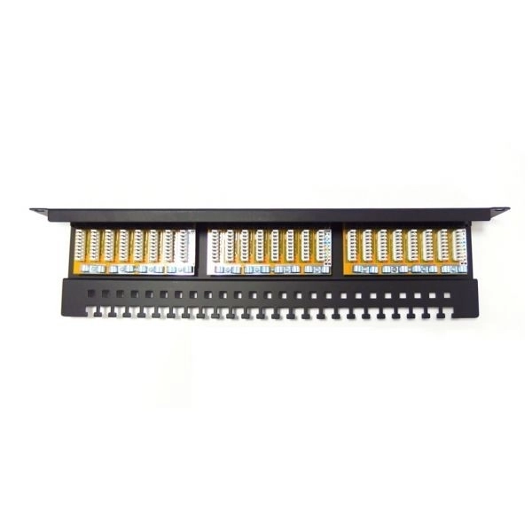 Patch panel 19" s 24 vhodi, kategorija 6, tip U/UTP
