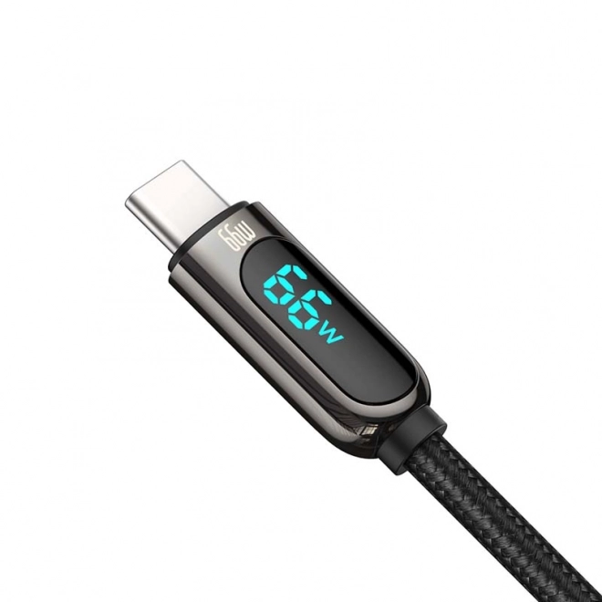 Baseus Kabel zaslona USB na Type-C, 66W, 2 m (črna)