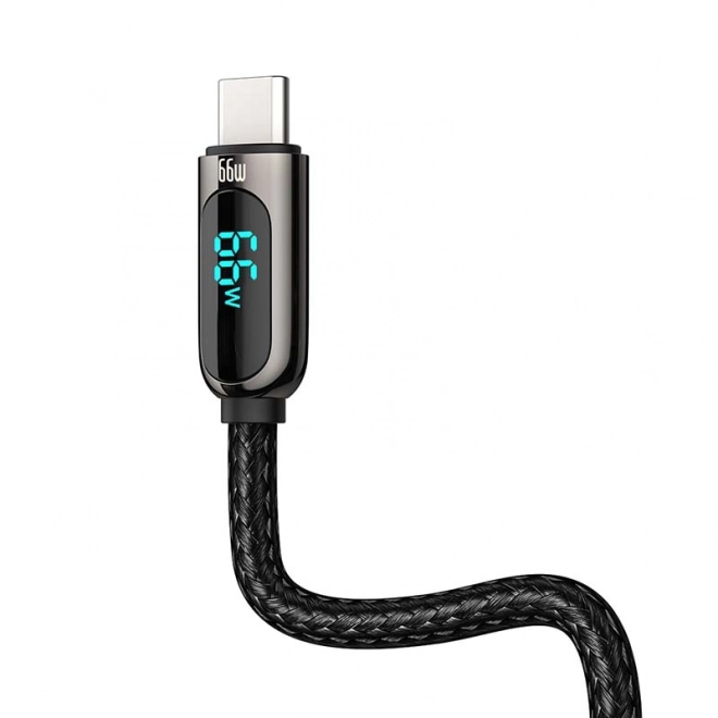 Baseus Kabel zaslona USB na Type-C, 66W, 2 m (črna)