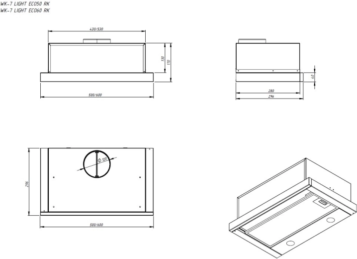 Preprosta namestitev in pregledne mere