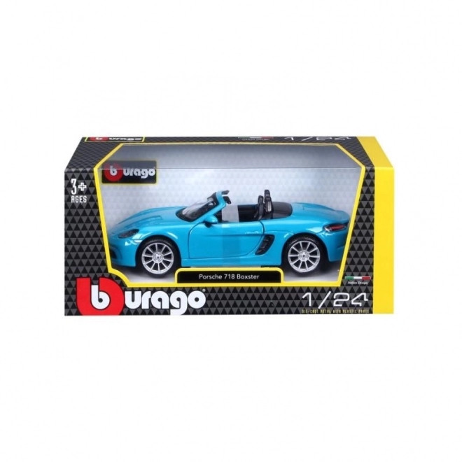 Bburago 1:24 Porsche 718 Boxster Modra